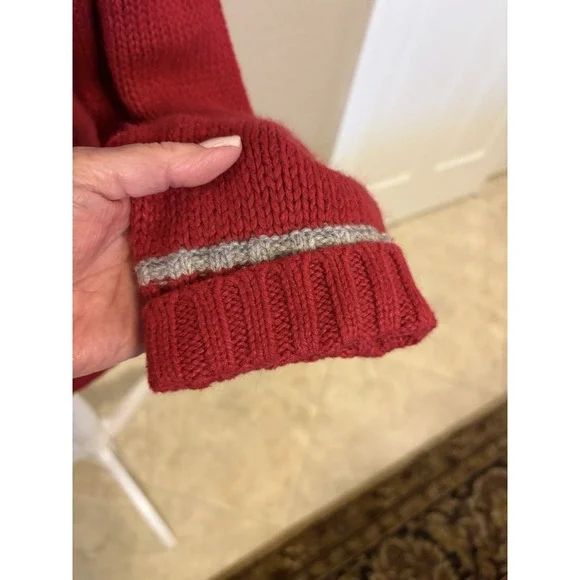 Vintage Woolrich Women's Snowflake Sweater, Red, XL, Angora - Picture 4 of 11